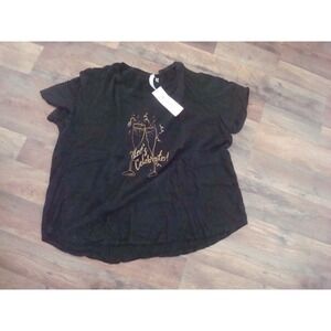 2XL WOMENS MY CELEBRATION WINE   FIRE SHIRT  SCRIPT  DEADSTOCK‎  VINTAGE T5